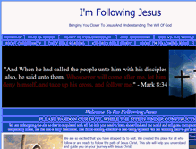 Tablet Screenshot of imfollowingjesus.com